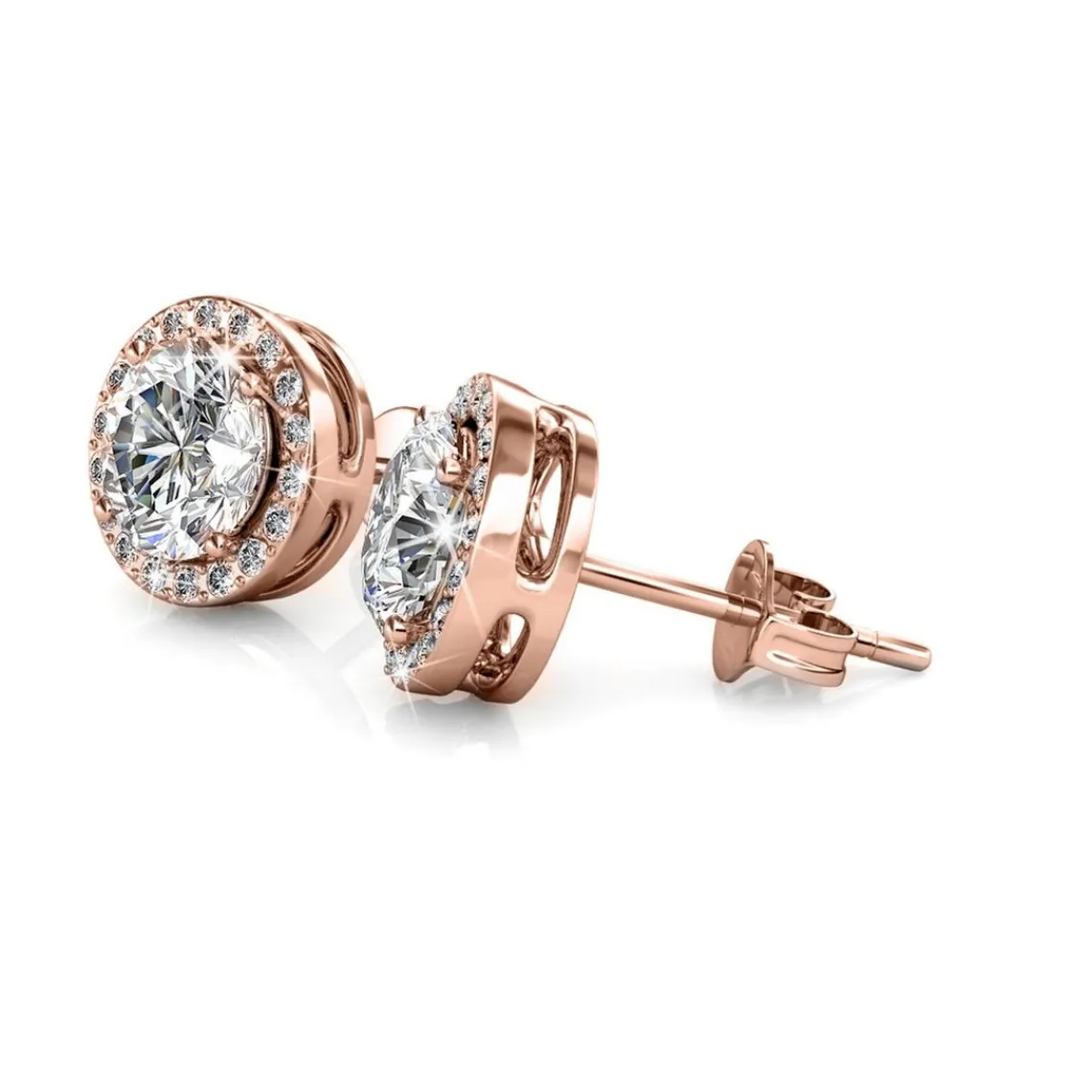 MYC-Paris Boucles d’oreilles Femme - DE0247-RG Laiton Doré rose | Femme Boucles D'Oreilles