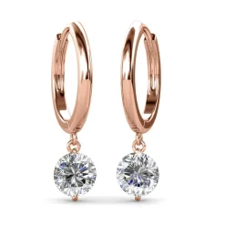 MYC-Paris Boucles d’oreilles Femme - DE0228-RG Laiton Doré rose | Femme Boucles D'Oreilles
