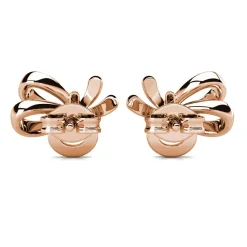 MYC-Paris Boucles d’oreilles Femme - DE0464-RG Laiton Doré rose | Femme Boucles D'Oreilles