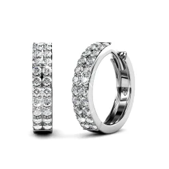 MYC-Paris Boucles d’oreilles Femme - DE0220-S Laiton Argent | Femme Boucles D'Oreilles