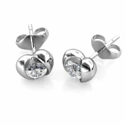 MYC-Paris Boucles d’oreilles Femme - DE0218-S Laiton Argent | Femme Boucles D'Oreilles