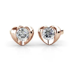 MYC-Paris Boucles d’oreilles Femme - DE0218-RG Laiton Doré rose | Femme Boucles D'Oreilles