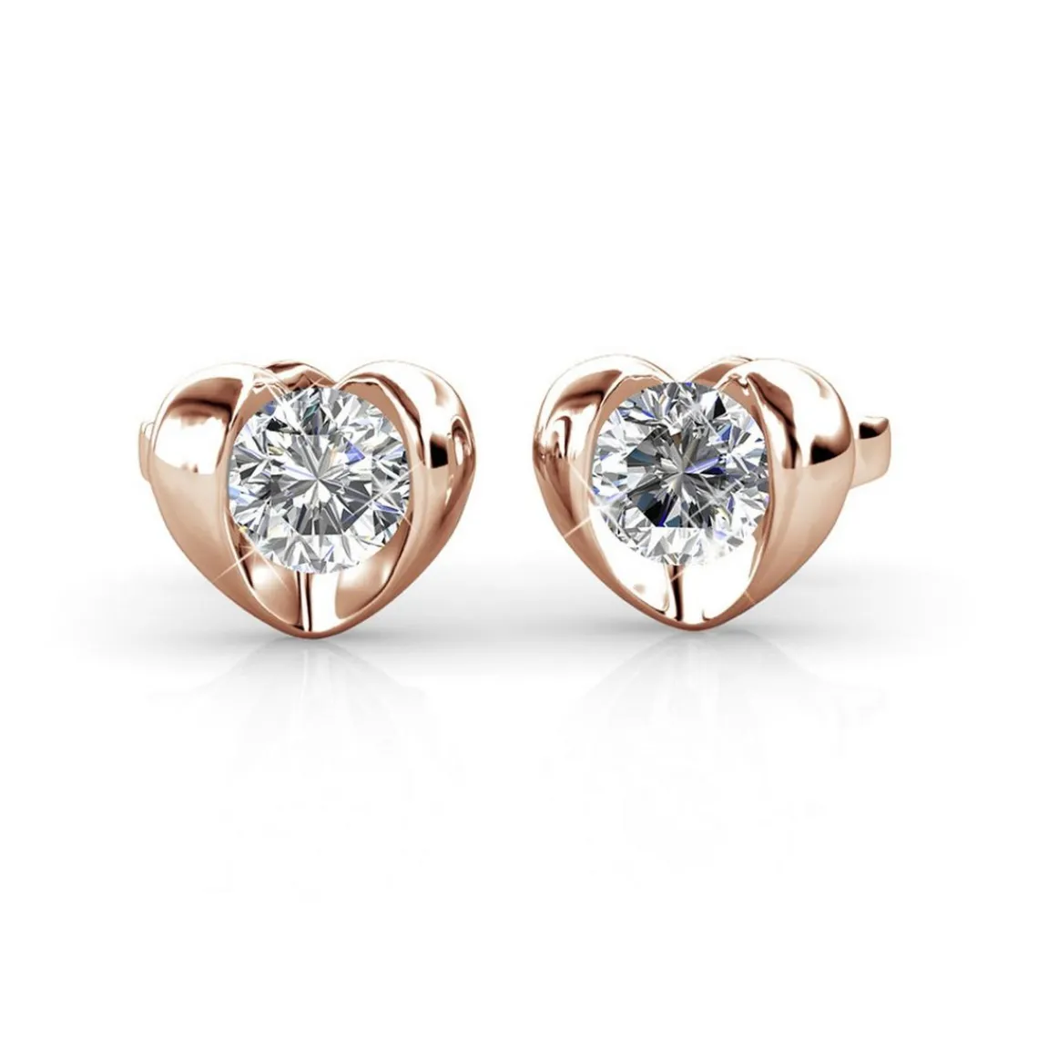 MYC-Paris Boucles d’oreilles Femme - DE0218-RG Laiton Doré rose | Femme Boucles D'Oreilles