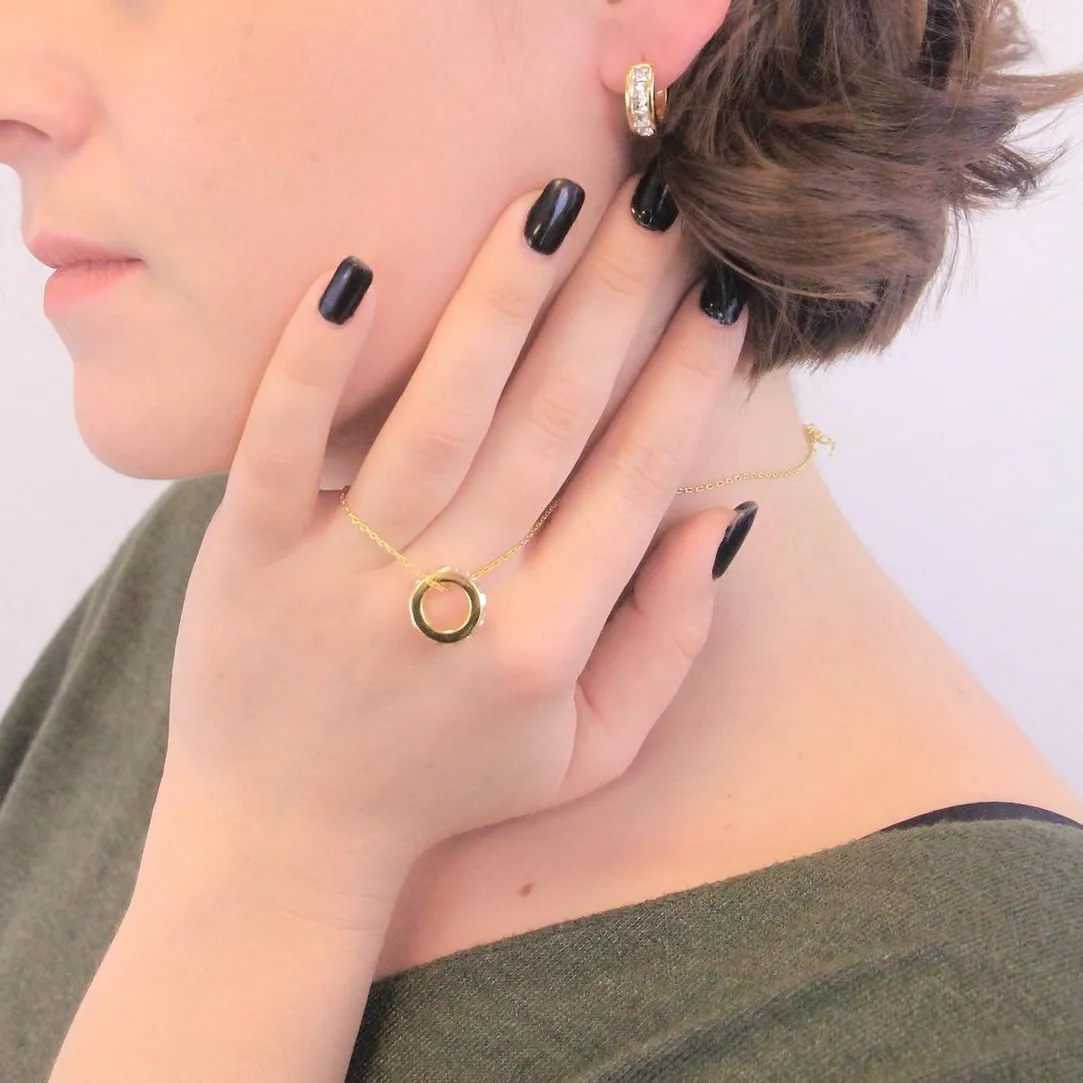MYC-Paris Boucles d’oreilles Femme Square - DE0215-G Laiton Doré | Femme Boucles D'Oreilles