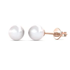MYC-Paris Boucles d'oreilles Femme - DE0206-RG Laiton Doré rose | Femme Boucles D'Oreilles