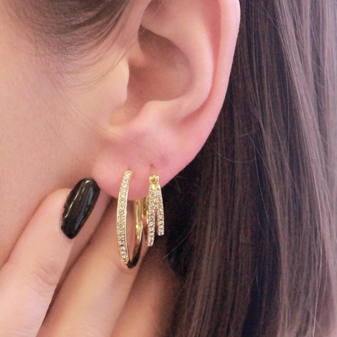 MYC-Paris Boucles d’oreilles Femme - DE0168-G Laiton Doré | Femme Boucles D'Oreilles