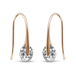 MYC-Paris Boucles d’oreilles Femme EVIDENCE - DE0162-RG Laiton Doré rose | Femme Boucles D'Oreilles