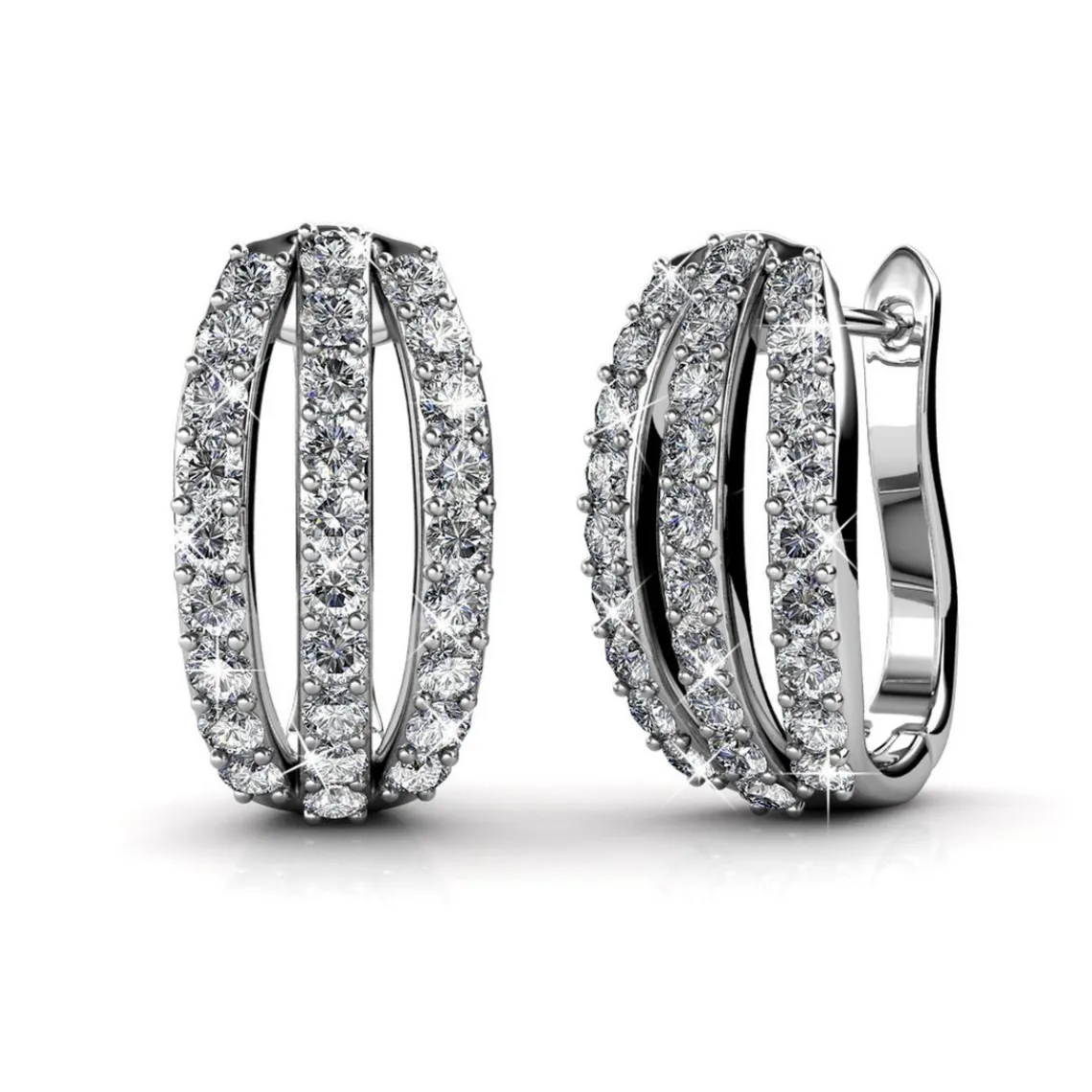 MYC-Paris Boucles d’oreilles Femme - DE0153-S Laiton Argent | Femme Boucles D'Oreilles