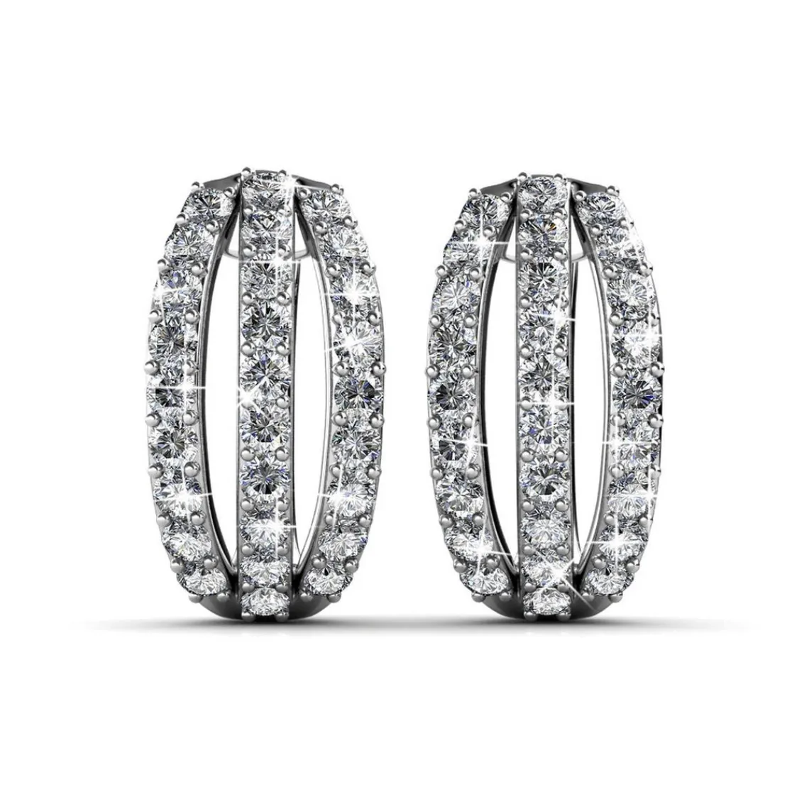 MYC-Paris Boucles d’oreilles Femme - DE0153-S Laiton Argent | Femme Boucles D'Oreilles