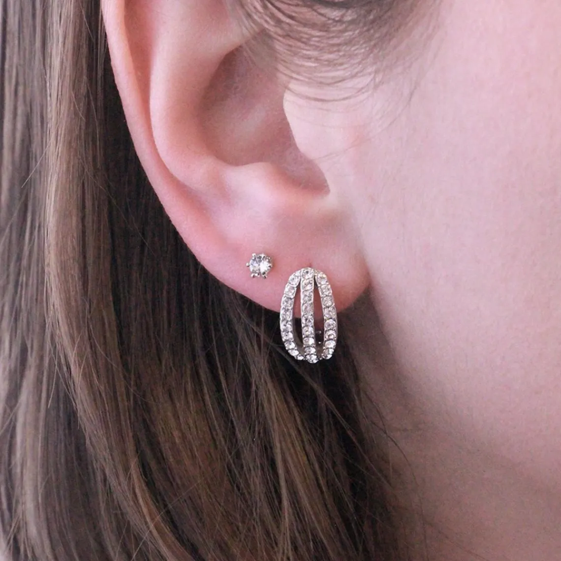 MYC-Paris Boucles d’oreilles Femme - DE0153-S Laiton Argent | Femme Boucles D'Oreilles