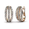 MYC-Paris Boucles d’oreilles Femme - DE0153-RG Laiton Doré rose | Femme Boucles D'Oreilles