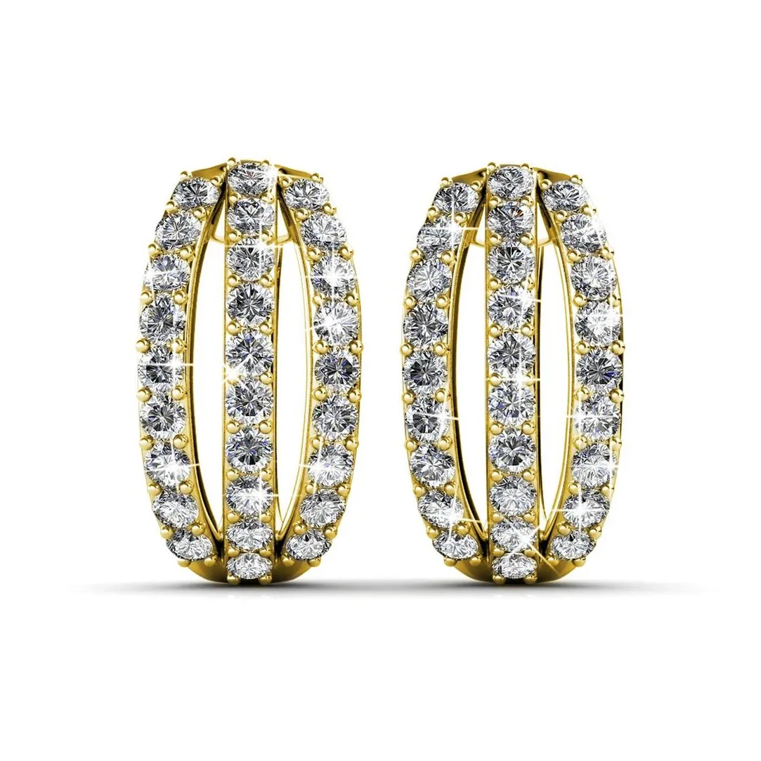 MYC-Paris Boucles d’oreilles Femme - DE0153-G Laiton Doré | Femme Boucles D'Oreilles