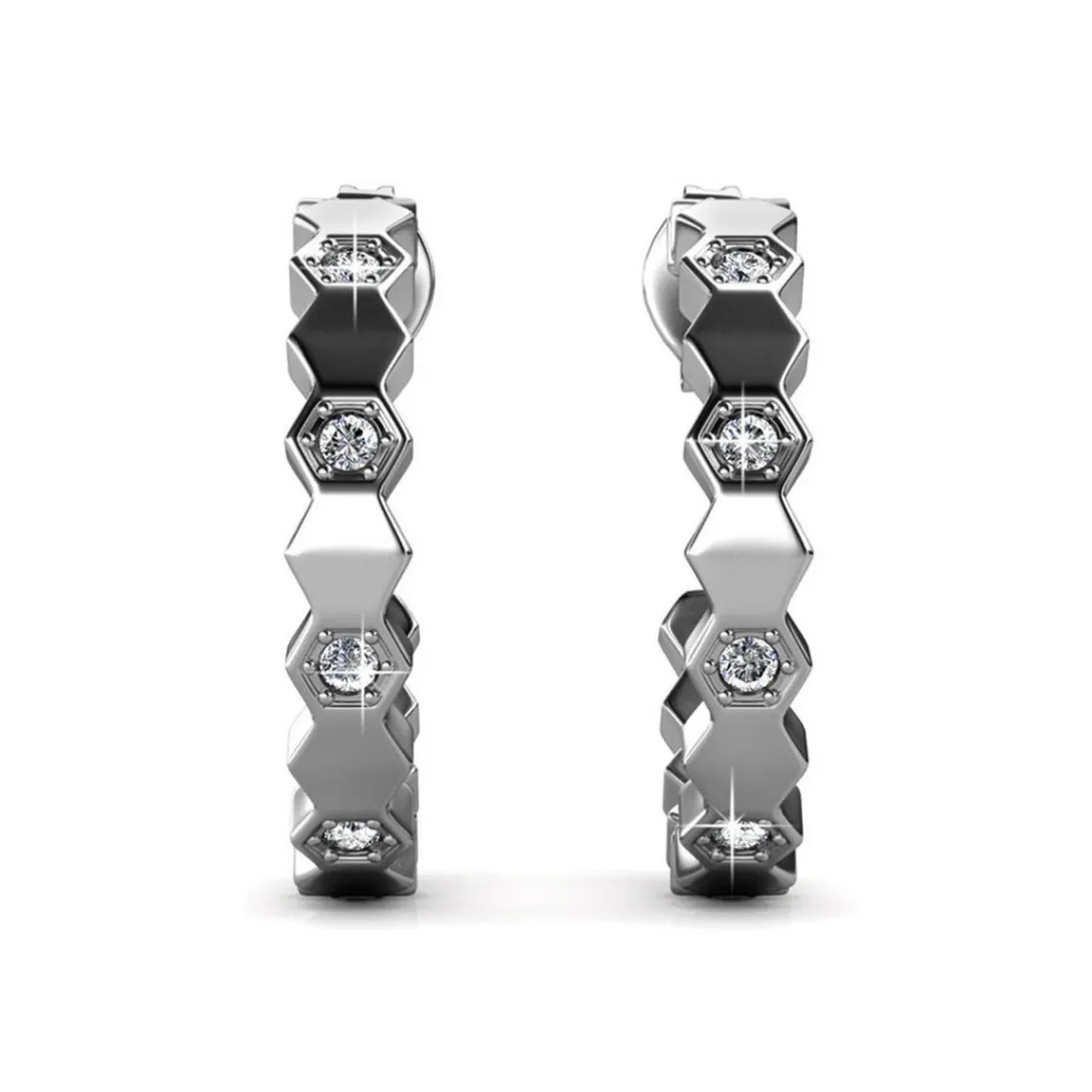 MYC-Paris Boucles d’oreilles Femme - DE0136-S Laiton Argent | Femme Boucles D'Oreilles