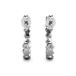 MYC-Paris Boucles d’oreilles Femme - DE0136-S Laiton Argent | Femme Boucles D'Oreilles