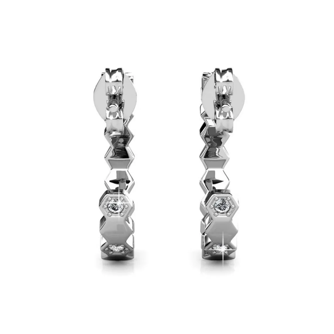 MYC-Paris Boucles d’oreilles Femme - DE0136-S Laiton Argent | Femme Boucles D'Oreilles