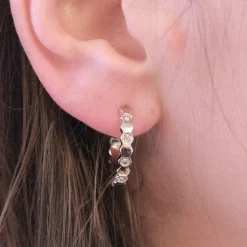 MYC-Paris Boucles d’oreilles Femme - DE0136-S Laiton Argent | Femme Boucles D'Oreilles