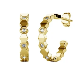 MYC-Paris Boucles d’oreilles Femme - DE0136-G Laiton Doré | Femme Boucles D'Oreilles