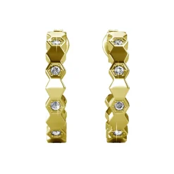 MYC-Paris Boucles d’oreilles Femme - DE0136-G Laiton Doré | Femme Boucles D'Oreilles
