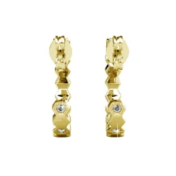 MYC-Paris Boucles d’oreilles Femme - DE0136-G Laiton Doré | Femme Boucles D'Oreilles