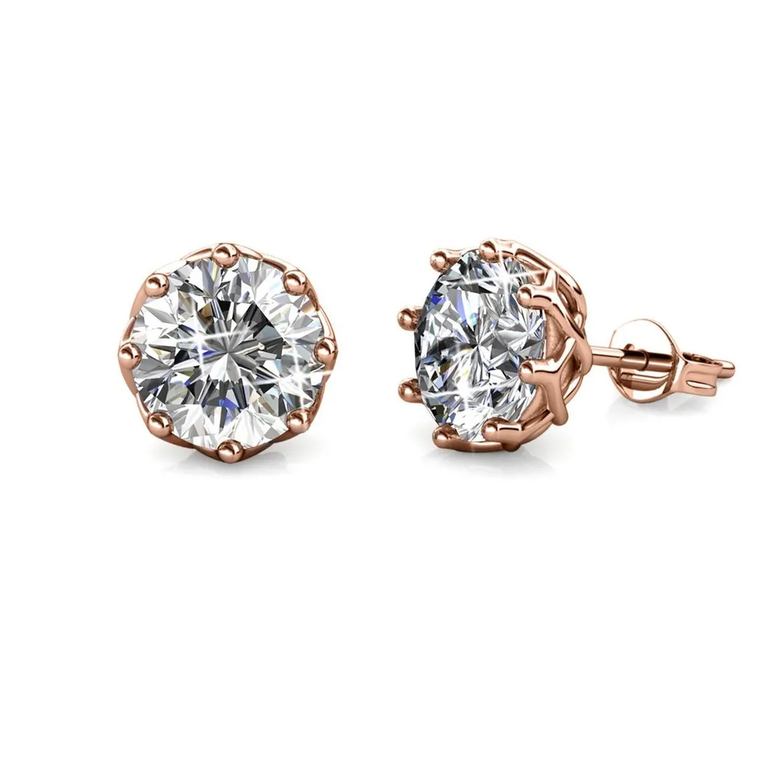 MYC-Paris Boucles d'oreilles Femme EVIDENCE - DE0081-RG Laiton Doré rose | Femme Boucles D'Oreilles
