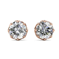MYC-Paris Boucles d'oreilles Femme EVIDENCE - DE0081-RG Laiton Doré rose | Femme Boucles D'Oreilles