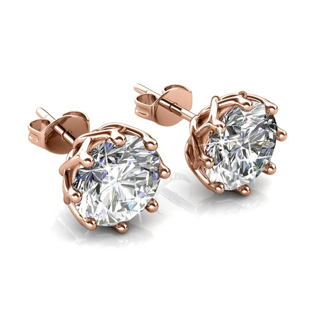 MYC-Paris Boucles d'oreilles Femme EVIDENCE - DE0081-RG Laiton Doré rose | Femme Boucles D'Oreilles