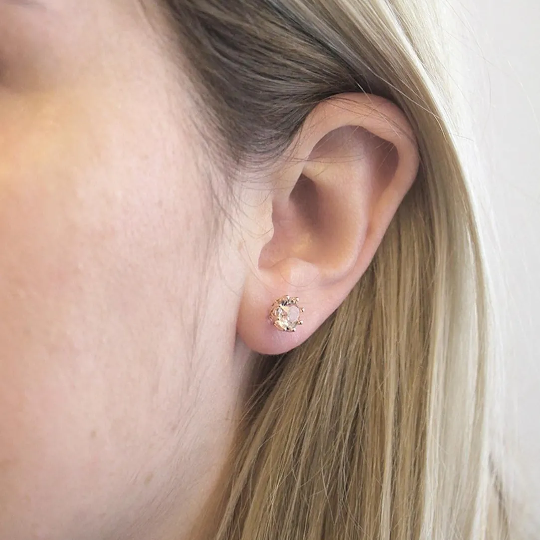 MYC-Paris Boucles d'oreilles Femme EVIDENCE - DE0081-RG Laiton Doré rose | Femme Boucles D'Oreilles