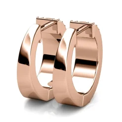 MYC-Paris Boucles d’oreilles Femme - DE0057-RG Laiton Doré rose | Femme Boucles D'Oreilles
