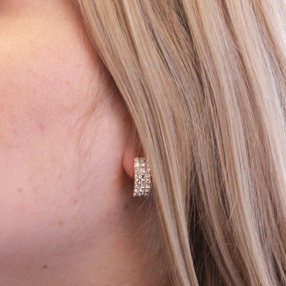 MYC-Paris Boucles d’oreilles Femme - DE0057-RG Laiton Doré rose | Femme Boucles D'Oreilles