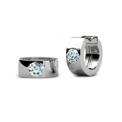 MYC-Paris Boucles d’oreilles Femme - DE0040-S Laiton Argent | Femme Boucles D'Oreilles