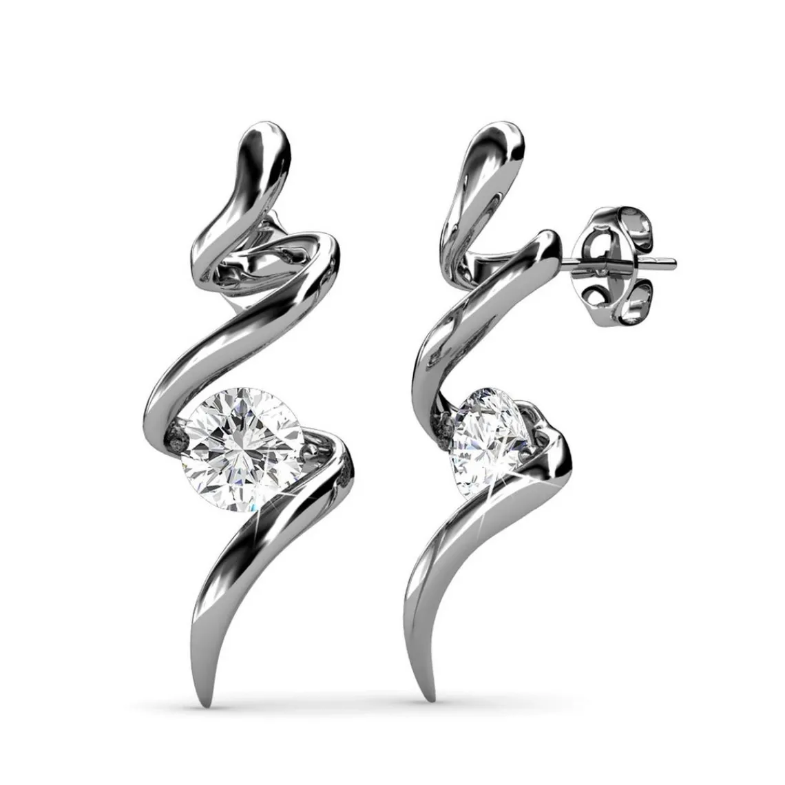 MYC-Paris Boucles d’oreilles Femme EVIDENCE - DE0033-S Laiton Argent | Femme Boucles D'Oreilles