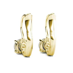 MYC-Paris Boucles d’oreilles Femme Solitaire - DE0008-G-C Laiton Doré | Femme Boucles D'Oreilles