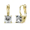 MYC-Paris Boucles d’oreilles Femme Square - DE0007-G-C Laiton Doré | Femme Boucles D'Oreilles