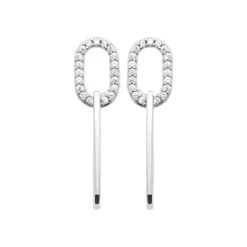 Maison de la Bijouterie Boucles d'oreilles femme Pendantes argent rhodié Z5W4UZ0 | Femme Boucles D'Oreilles