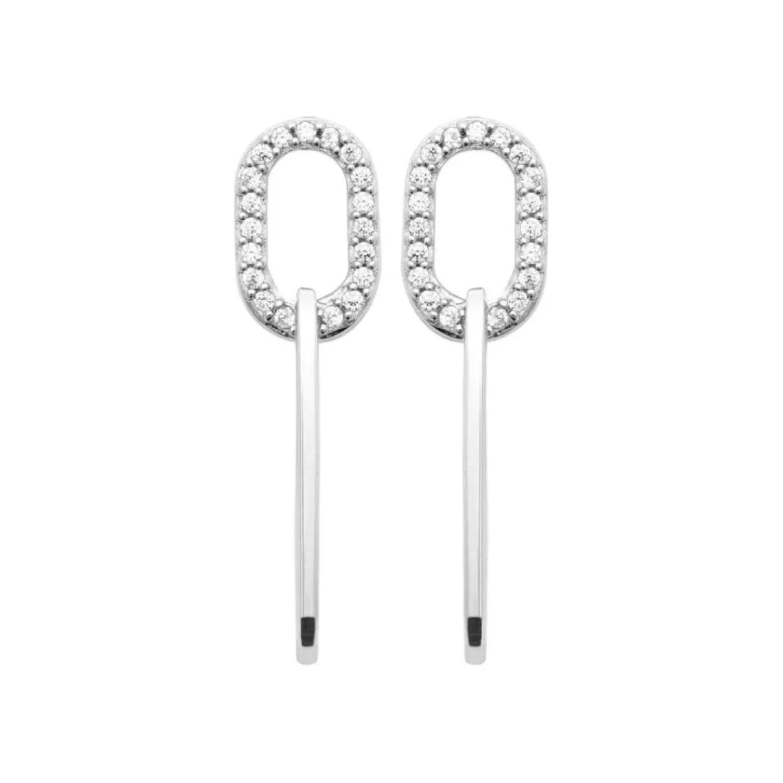 Maison de la Bijouterie Boucles d'oreilles femme Pendantes argent rhodié Z5W4UZ0 | Femme Boucles D'Oreilles