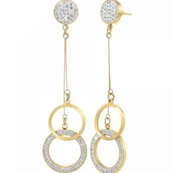 So Charm Bijoux Boucles d'oreilles Femme So Charm - B2747-DORE Acier Doré | Femme Boucles D'Oreilles