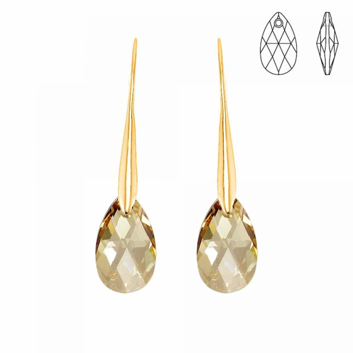 So Charm Bijoux Boucles d'oreilles Femme So Charm - BS010-SE019-GOSH Métal Doré | Femme Boucles D'Oreilles