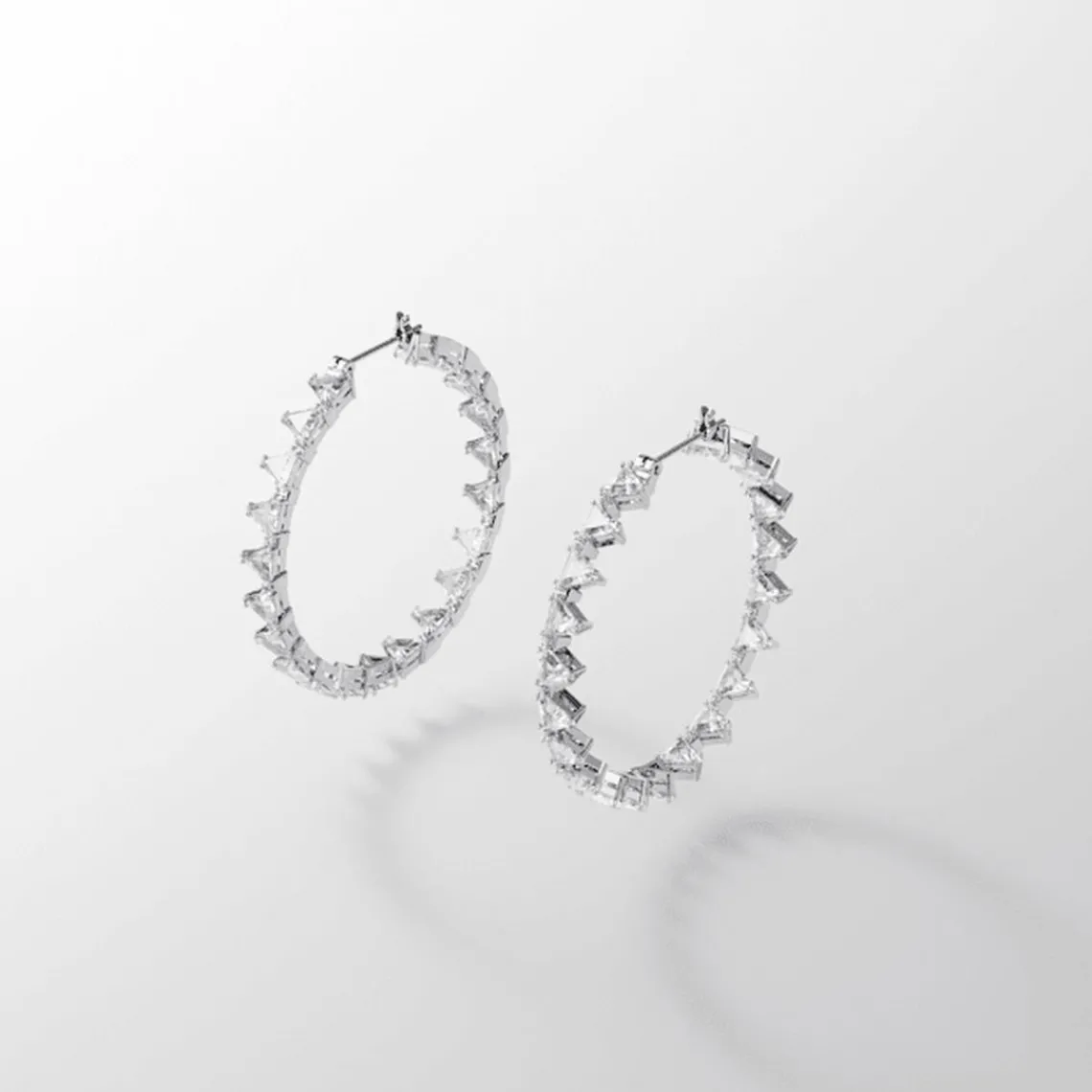Swarovski Bijoux Boucles d’oreilles Femme Swarovski - 5602230 Métal rhodié Blanc | Femme Boucles D'Oreilles