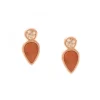 Fossil Bijoux Boucles d'oreilles VAL - JF03810791 Acier Doré rose | Femme Boucles D'Oreilles