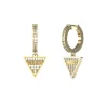 Guess Bijoux Boucles d'oreilles JUBE03135JWYG - HUGGIE ME Acier Doré | Femme Boucles D'Oreilles