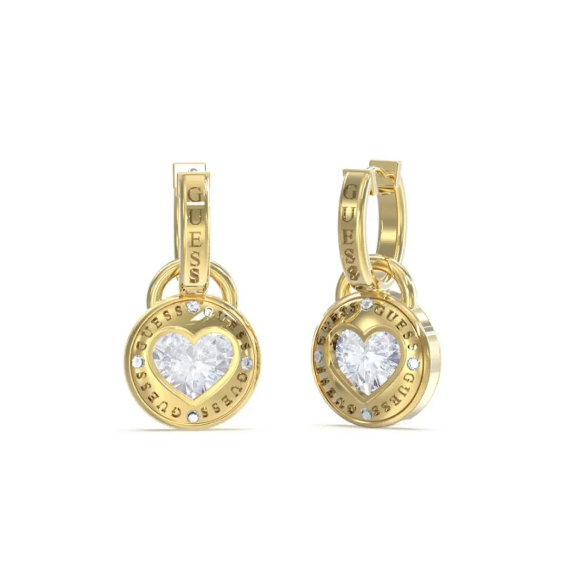 Guess Bijoux Boucles d'oreilles JUBE03351JWYG - Acier Doré | Femme Boucles D'Oreilles
