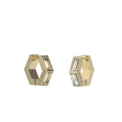Guess Bijoux Boucles d'oreilles JUBE03133JWYG - HUGGIE ME Acier Doré | Femme Boucles D'Oreilles