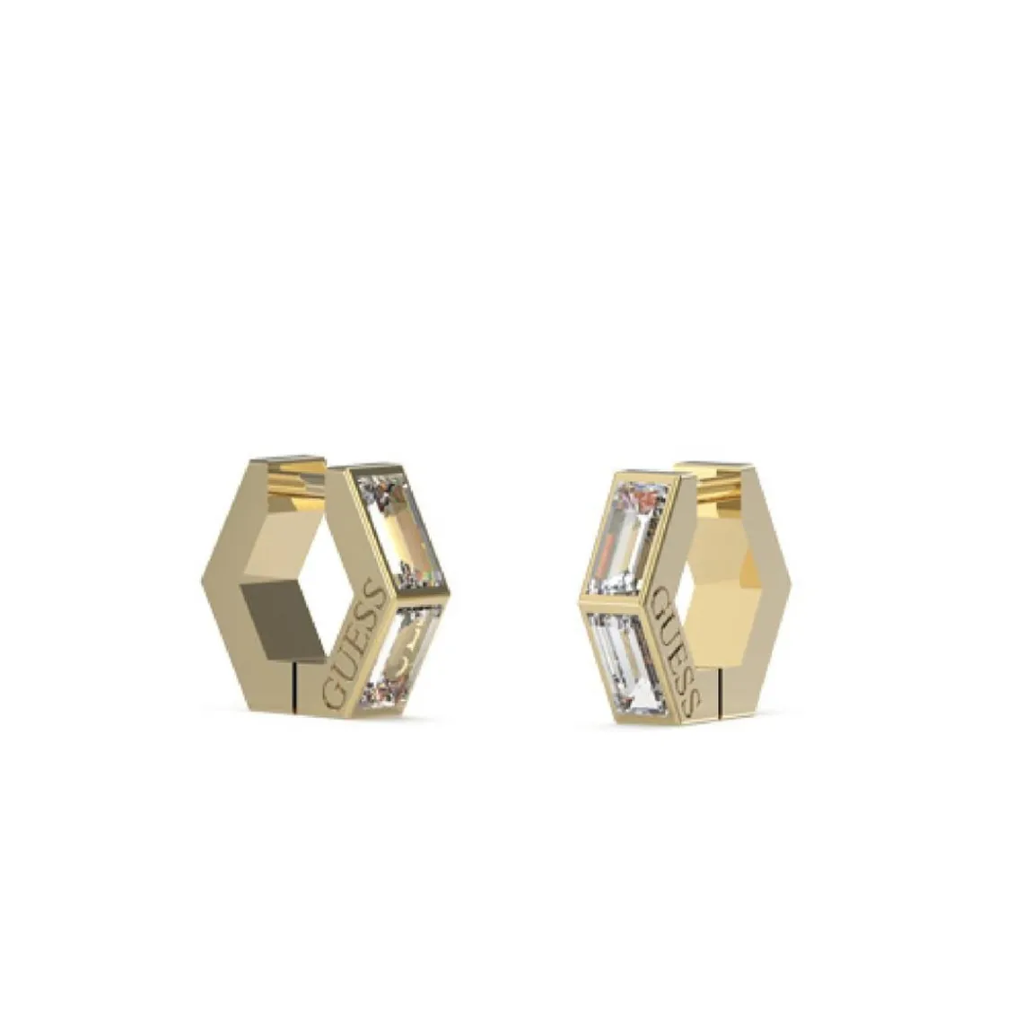 Guess Bijoux Boucles d'oreilles JUBE03133JWYG - HUGGIE ME Acier Doré | Femme Boucles D'Oreilles