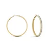 Guess Bijoux Boucles d'oreilles JUBE02247JWYG - Créoles acier doré pavé cristaux Femme | Femme Boucles D'Oreilles