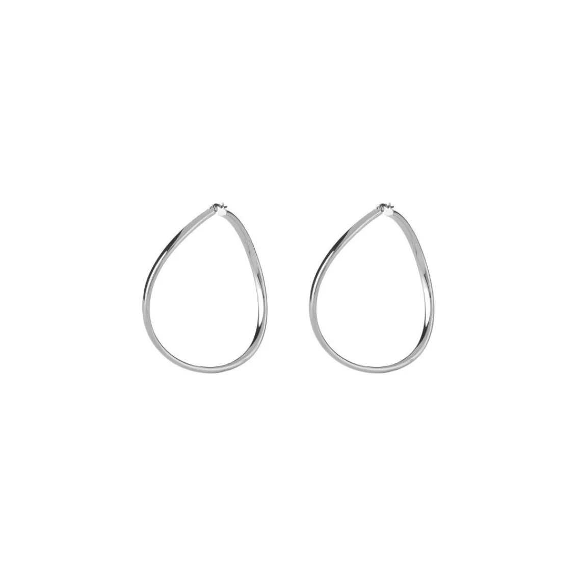 Guess Bijoux Boucles D'Oreilles Hoops I Did It Again Acier Rhodié Vague Extra Légères | Femme Boucles D'Oreilles
