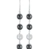Jourdan Boucles d'Oreilles CERES AMK029 - Boucles d'Oreilles En Argent et Hematite | Femme Boucles D'Oreilles
