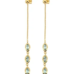 Kosma Paris Boucles d'oreilles Kira Doré & Topaz | Femme Boucles D'Oreilles