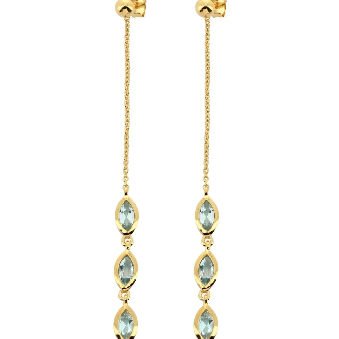 Kosma Paris Boucles d'oreilles Kira Doré & Topaz | Femme Boucles D'Oreilles