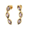 Kosma Paris Boucles d'oreilles Kosma Kira BES22978-SAM - Métal Doré & Améthyste Femme | Femme Boucles D'Oreilles