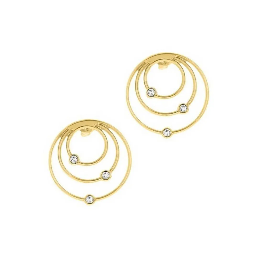 Les Interchangeables Boucles d'oreilles A59168 - Creoles Orbite Dorées | Femme Boucles D'Oreilles